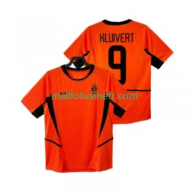 Maillot de Foot Pays-Bas KLUIVERT 9 Domicile Retro 2002